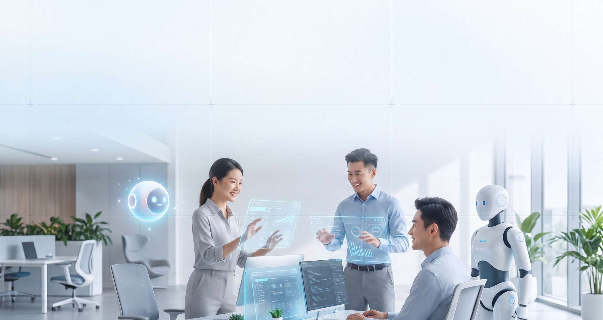 Sayco AI による企業デジタル化オフィスシーン